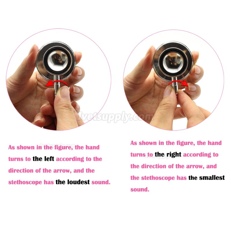 Veterinary Stethoscope Aid Dual Head EMT Stethoscope Portable Medical Auscultation Stethoscope